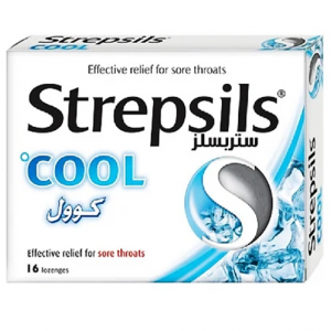 Strepsils Cool ( 1.2 mg Dichlorobenzyl Alcohol / 600 mcg Amylmetacresol ) 16 lozenges